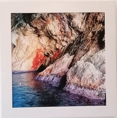 Les rochers, Tableau Lumineux d'Art petit CARRE 30 X 30 – Tableaux